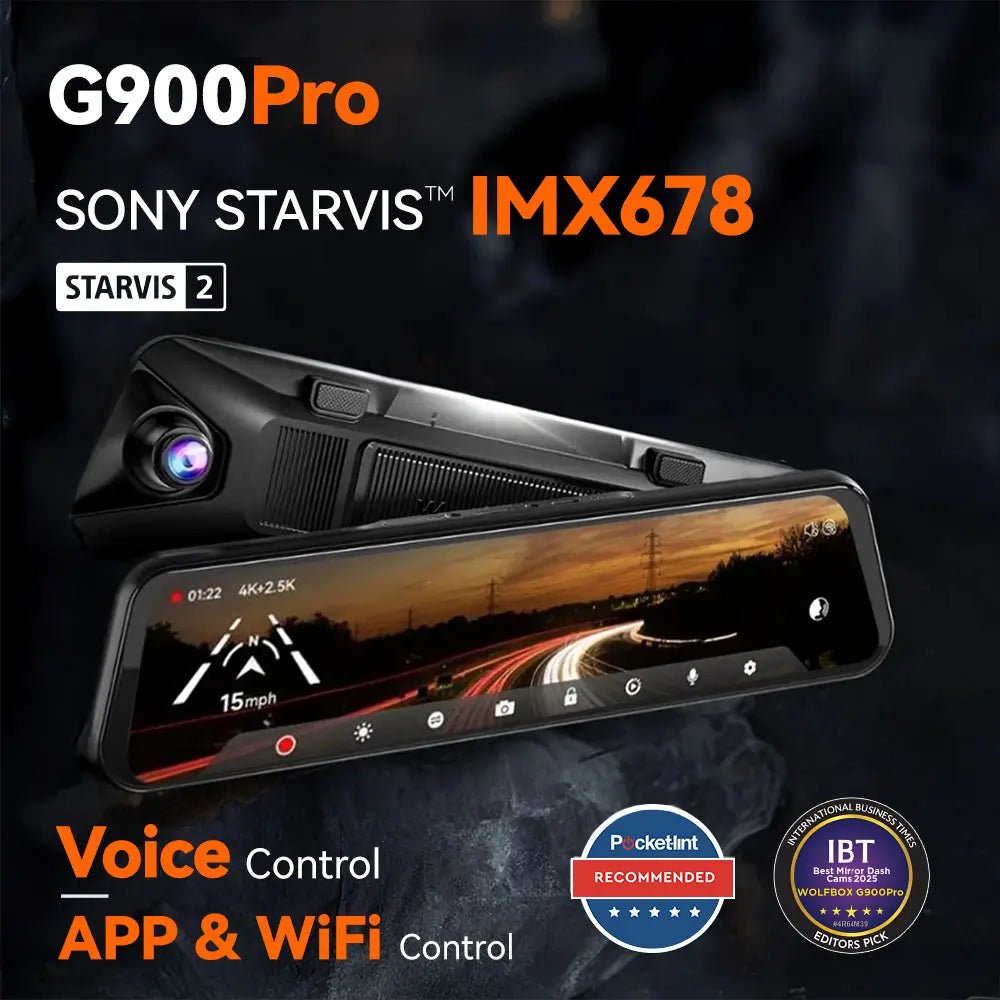 3_2.jpg WOLFBOX G900Pro 12MP WiFi Touch Screen Rear View Mirror Dash Cam Smart Mirror RHD - 圖片 1