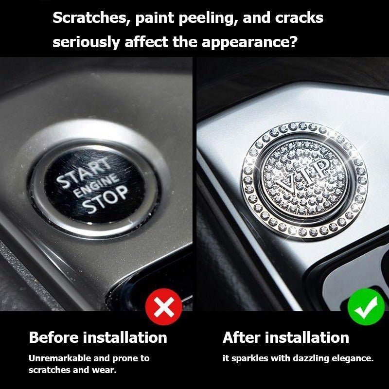616bb2aabb0916c09bd9a5d6276292ec.jpg GlamStart Bling Car Start Button Cover Ring - Image 1