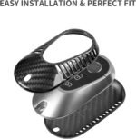 T-carbon Real Carbon Fiber Key Fob Cover Compatible with Mercedes Benz - Billede 3