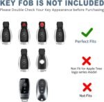 T-carbon Real Carbon Fiber Key Fob Cover Compatible with Mercedes Benz - Billede 3