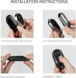 T-carbon Real Carbon Fiber Key Fob Cover Compatible with Mercedes Benz - Billede 4