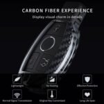 T-carbon Real Carbon Fiber Key Fob Cover Compatible with Mercedes Benz - Billede 2