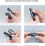 T-carbon Real Carbon Fiber Key Fob Cover Compatible with Mercedes Benz - Billede 5