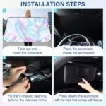 Laser Reflective Car Windshield Sun Shade – Ultimate Interior Protection & Cooling for Sedans. SUVs & MPVs - 圖片 15