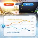 Laser Reflective Car Windshield Sun Shade – Ultimate Interior Protection & Cooling for Sedans. SUVs & MPVs - 圖片 8