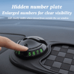 Woyuosn Multifunction Car Mat with Phone Holder Hidden Number Plate - 圖片 6