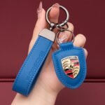Genuine Leather Porsche Keychain — изображение 11