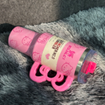 40oz Pink Bow-shaped handle Kitty Tumbler — изображение 7