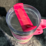 40oz Pink Bow-shaped handle Kitty Tumbler — изображение 8